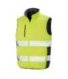 RS332 R332X Result Safe-Guard Reversible Soft Padded Gilet Fluorescent Yellow / Navy colour image